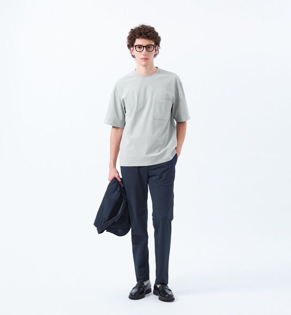 MACKINTOSH PHILOSOPHY「ドライフラットストレッチ クルーネック五分袖ポケT」|Tシャツ・カットソー|