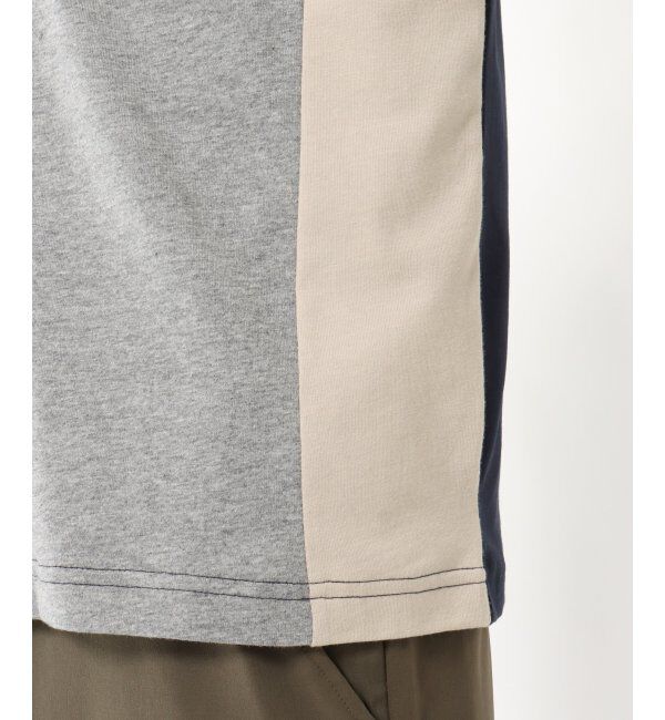 ikka「7分清潔ストレッチ切り替えT」|Tシャツ・カットソー|