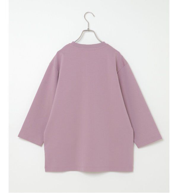 ikka「7分清潔ストレッチ切り替えT」|Tシャツ・カットソー|