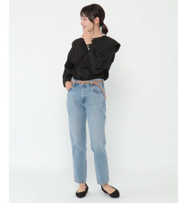 ikka「ビック襟ブラウス」|シャツ・ブラウス|