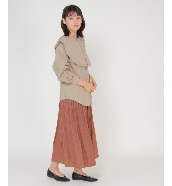 ikka「ビック襟ブラウス」|シャツ・ブラウス|