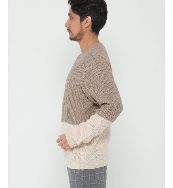 ikka「バイカラーニットアンサンブル」|ニット・セーター|