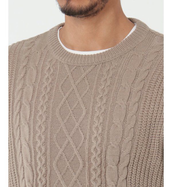 ikka「バイカラーニットアンサンブル」|ニット・セーター|