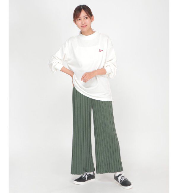 ikka「スウェードプリーツワイドパンツ」|その他|