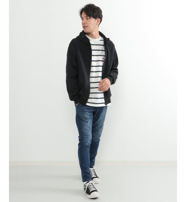 ikka「テックストレッチジップパーカー」|カーディガン|