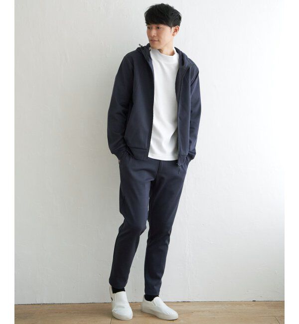 ikka「テックストレッチジップパーカー」|カーディガン|