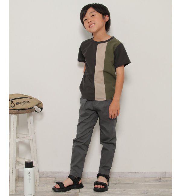 ikka kids「MK縦切り替えTシャツ（120~160cm）」|Tシャツ・カットソー|