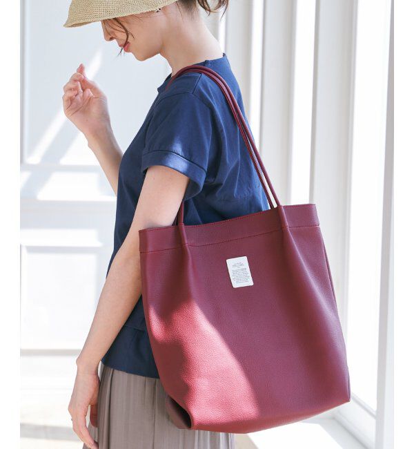 ikka「GOKU楽PUトートバッグ」|その他|ワイン