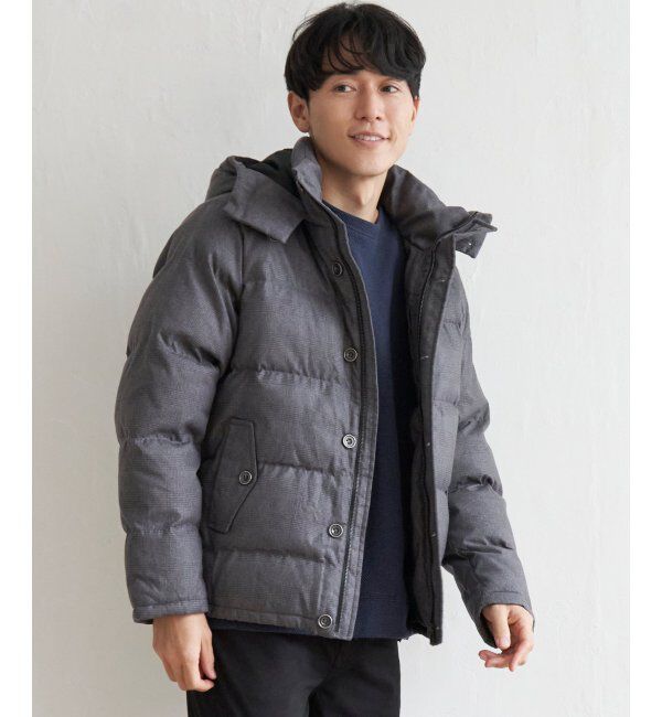 ikka「sorona(R)ウールライクフードブルゾン」|ブルゾン・スタジャン|グレイ