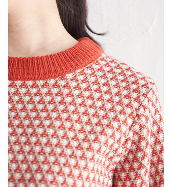 ikka「ツイード柄ニットプルオーバー」|プルオーバー|