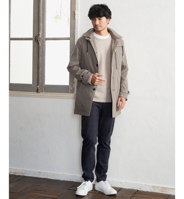 ikka「【2点セット】メランジ畦プルオーバーインナーセット」|パーカー|