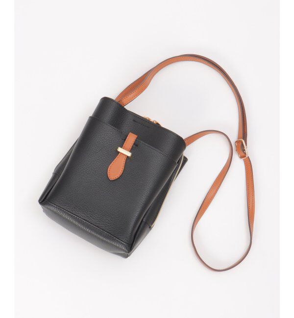 ikka「三層ミニショルダーバッグ」|その他|ブラック
