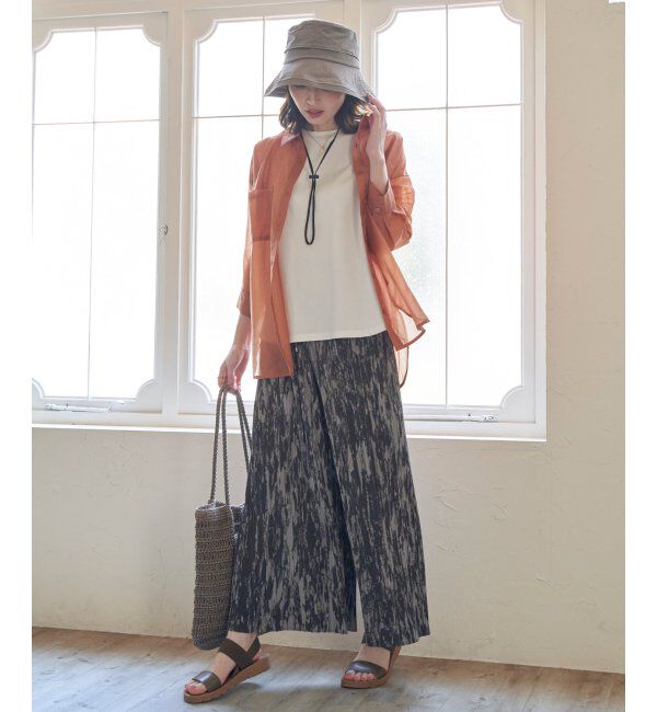 ikka「【2点セット】シアーシャツタンクアンサンブル」|シャツ・ブラウス|