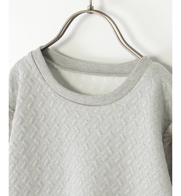 ikka kids「フクレジャカード袖フェイクファープルオーバー（120~160cm）」|Tシャツ・カットソー|