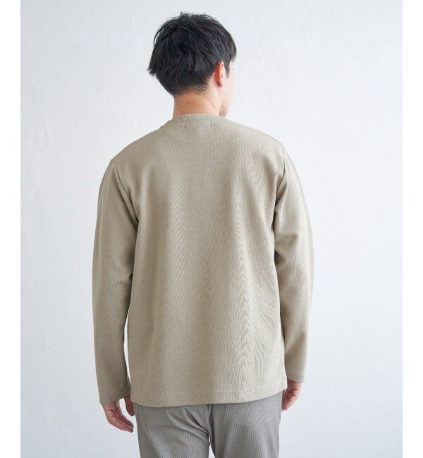 ikka「ダブルフェイスDRYカノコカーディガン」|カーディガン|