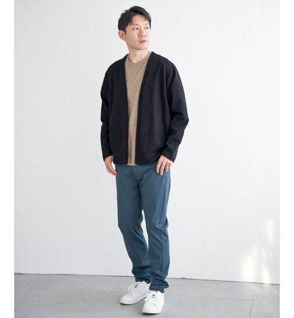 ikka「ダブルフェイスDRYカノコカーディガン」|カーディガン|