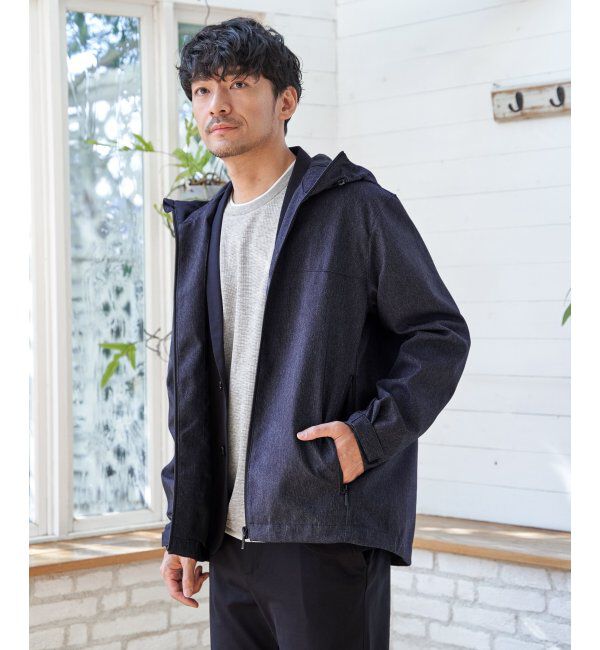 ikka「撥水メランジ ジップマウンテンパーカー」|その他|