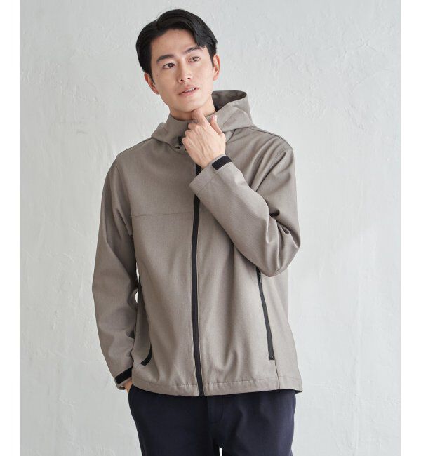 ikka「撥水メランジ ジップマウンテンパーカー」|その他|