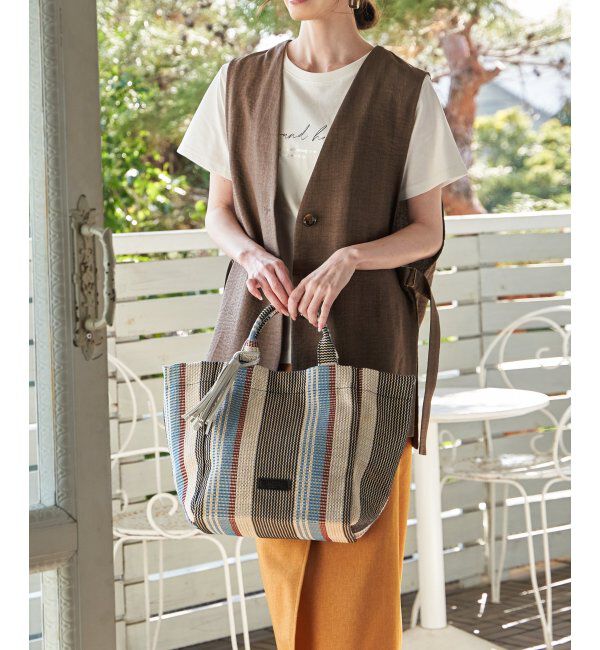 ikka「雑材シート2WAYトートバッグ」|その他|