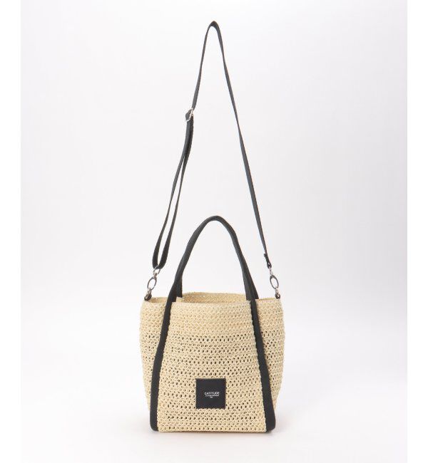 ikka「雑材パイピングトートバッグ」|その他|オフホワイト