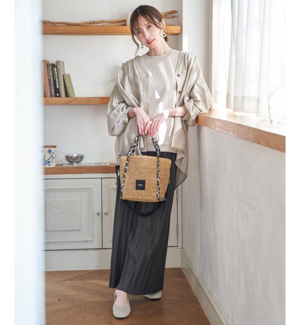 ikka「雑材パイピングトートバッグ」|その他|