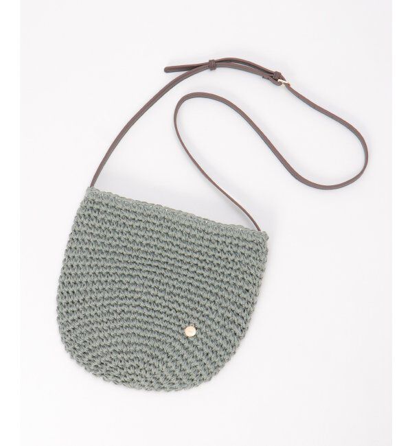 ikka「雑材こま編み2WAYショルダーバッグ」|その他|ブルー