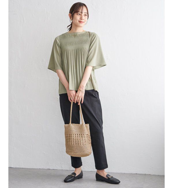 ikka「マジョリカ3段プリーツブラウス」|シャツ・ブラウス|