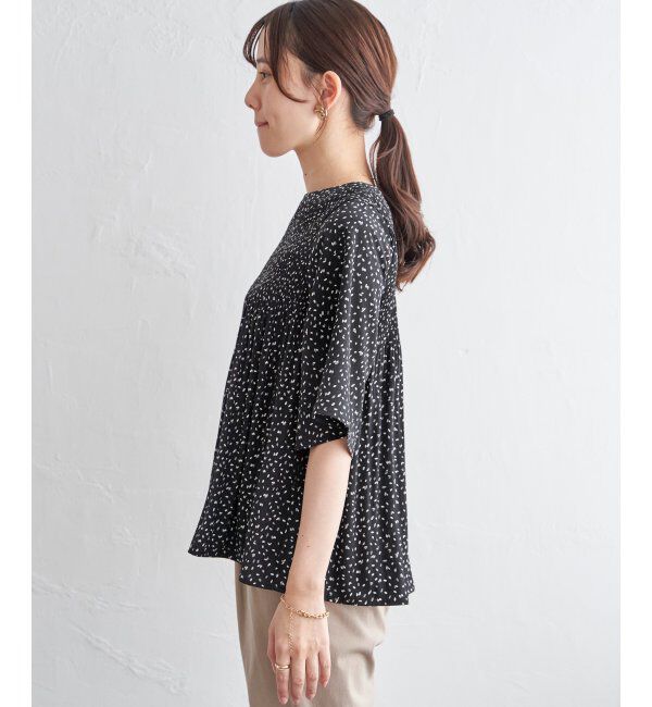 ikka「マジョリカ3段プリーツブラウス」|シャツ・ブラウス|