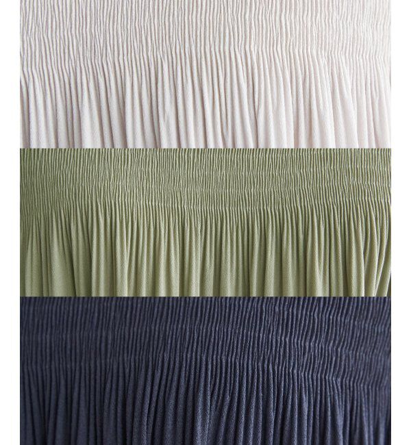 ikka「マジョリカ3段プリーツブラウス」|シャツ・ブラウス|