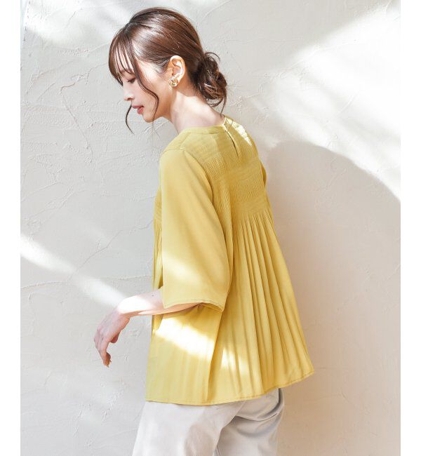 ikka「マジョリカ3段プリーツブラウス」|シャツ・ブラウス|