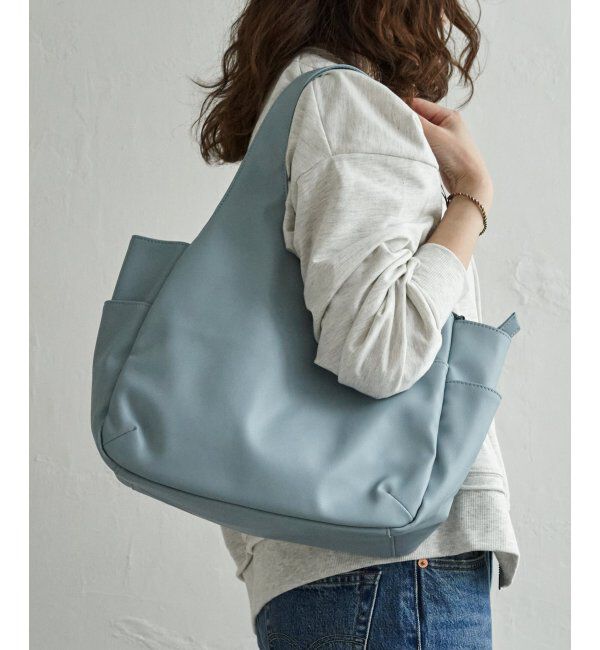 Lbc with Life「フェイクレザークリテバッグ」|その他|ブルー