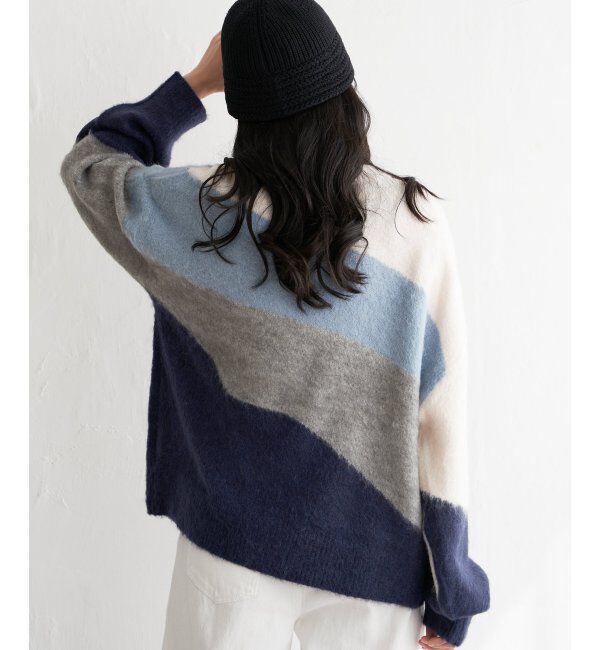 VENCE share style「ウール混モヘアタッチプルオーバー」|ニット・セーター|