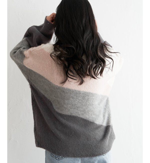 VENCE share style「ウール混モヘアタッチプルオーバー」|ニット・セーター|