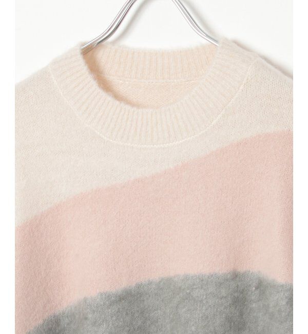 VENCE share style「ウール混モヘアタッチプルオーバー」|ニット・セーター|