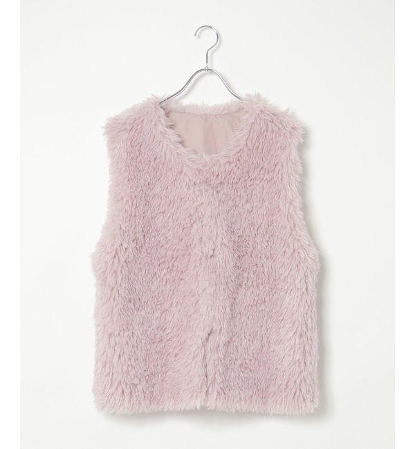 VENCE share style「ボリュームフェイクファーベスト」|ニット・セーター|