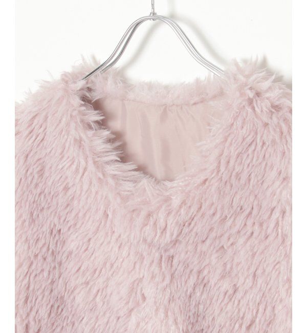 VENCE share style「ボリュームフェイクファーベスト」|ニット・セーター|