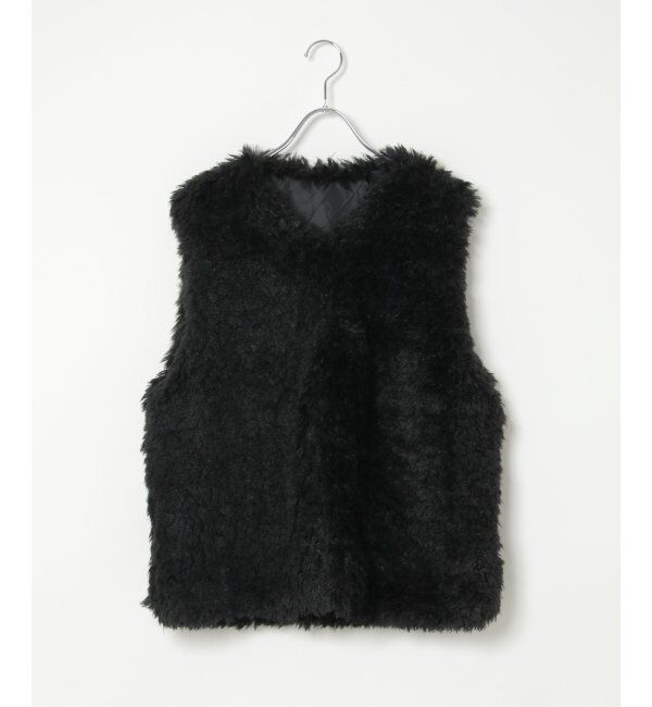 VENCE share style「ボリュームフェイクファーベスト」|ニット・セーター|