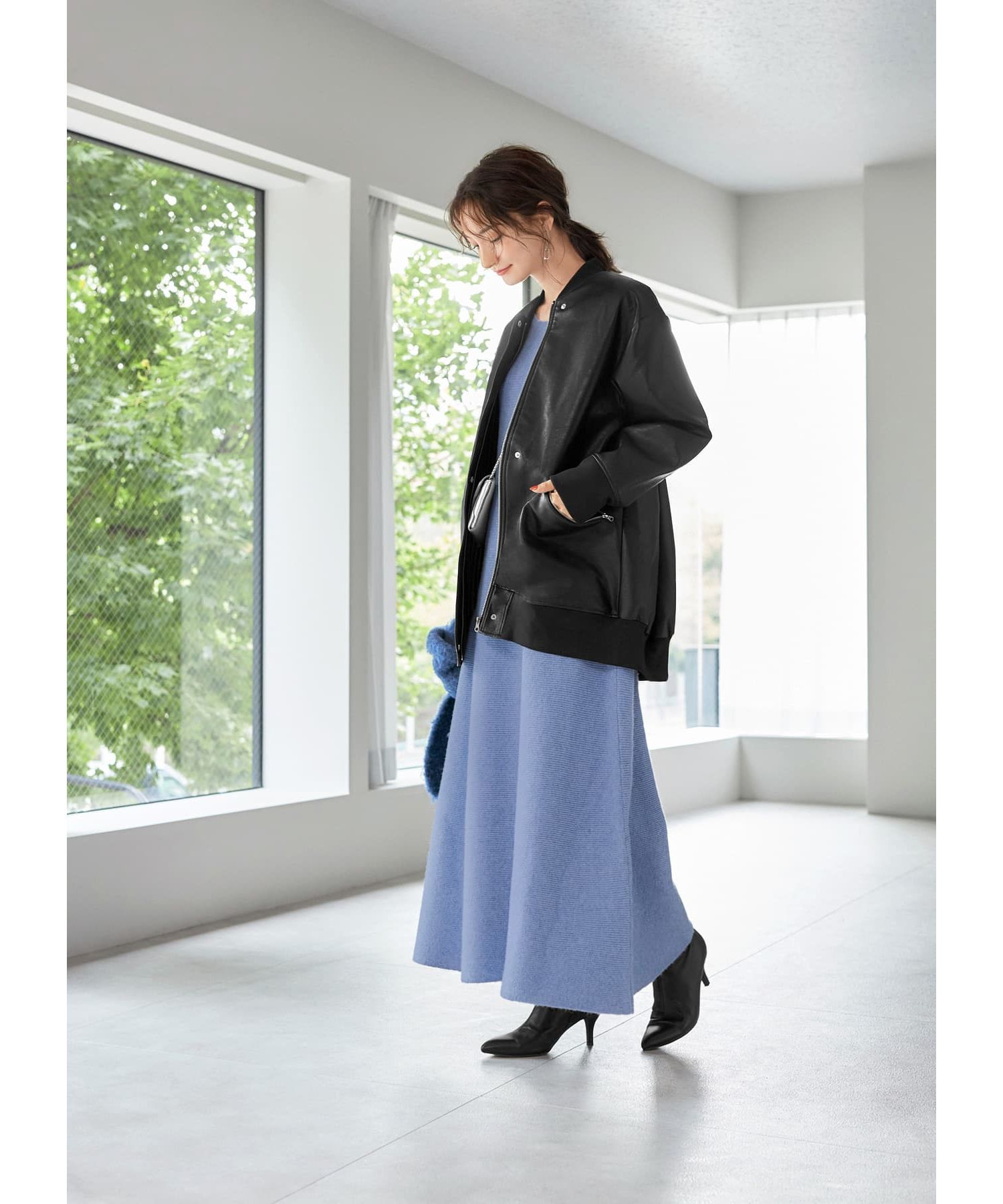 STYLE DELI「フェイクレザーBIGブルゾン」|ブルゾン・スタジャン|