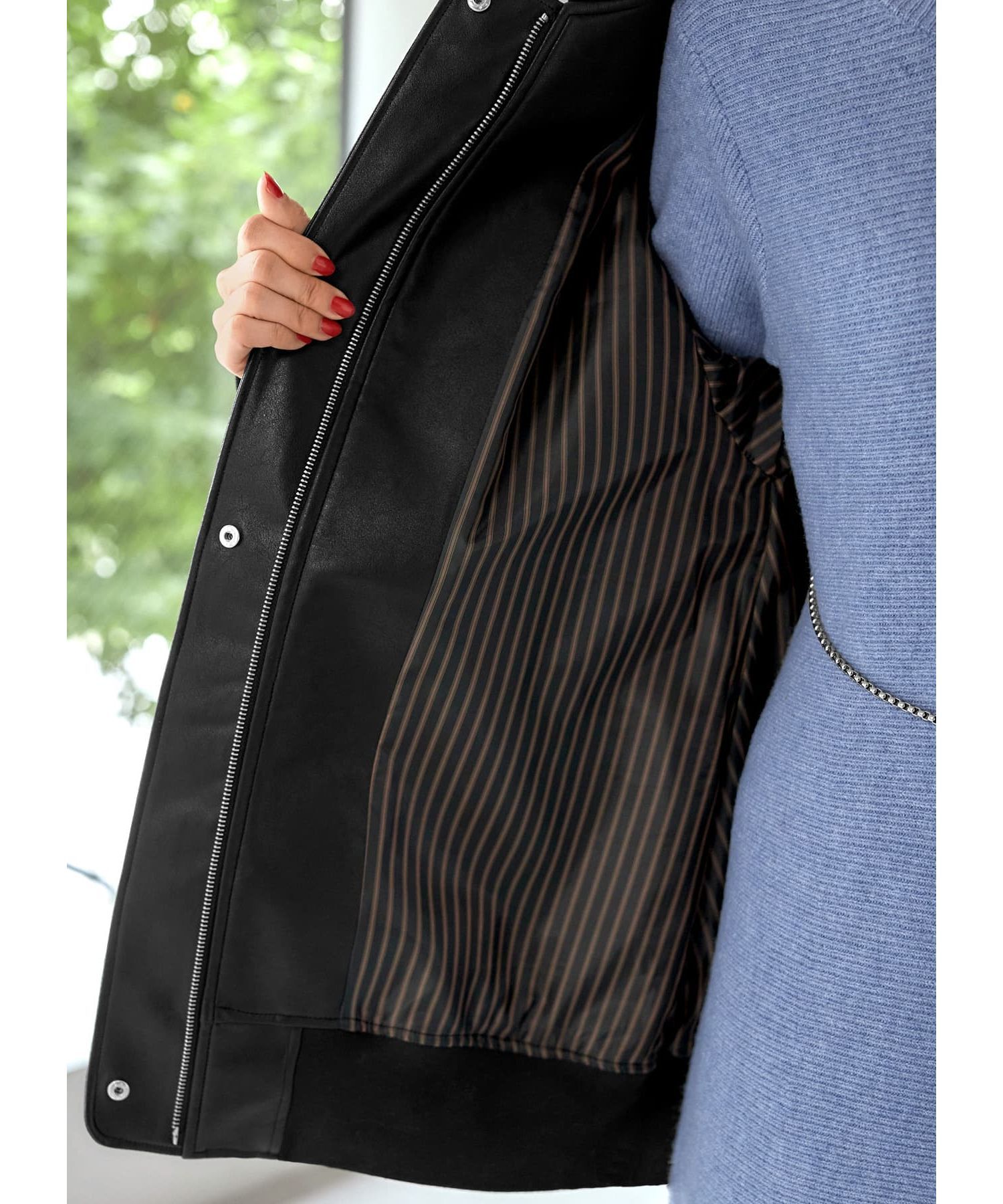 STYLE DELI「フェイクレザーBIGブルゾン」|ブルゾン・スタジャン|