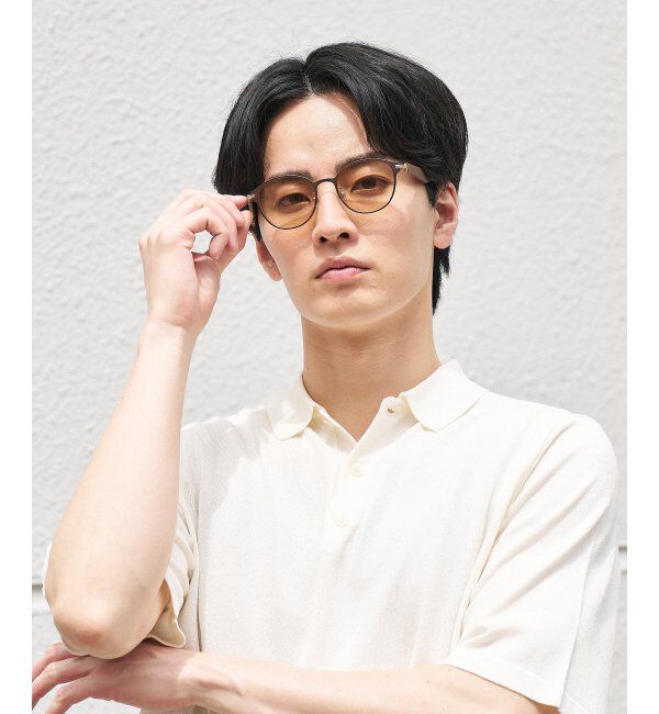  「SUNCUTGlasses/UV100%CUT サングラス レザー調 ラバーテンプル 紫外線対策 UV対策 UVカット ズレ落ち防止」|サングラス|