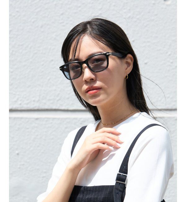  「SUNCUTGlasses/UV100%CUT サングラス レザー調 ラバーテンプル 紫外線対策 UV対策 UVカット ズレ落ち防止」|サングラス|