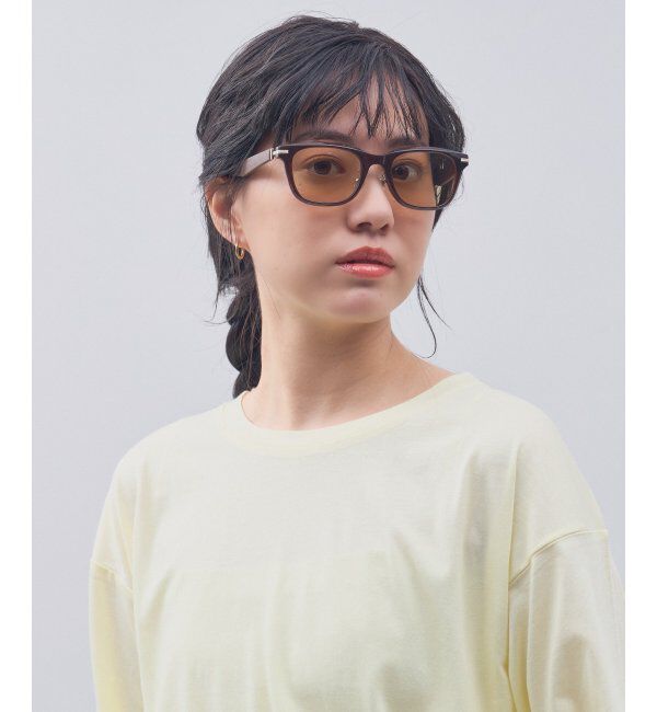  「SUNCUTGlasses/UV100%CUT サングラス レザー調 ラバーテンプル 紫外線対策 UV対策 UVカット ズレ落ち防止」|サングラス|