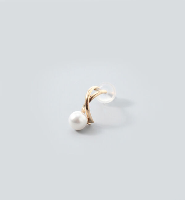 Phoebe「【K10】クロッシングパールピアス/BOX付き」|ピアス|
