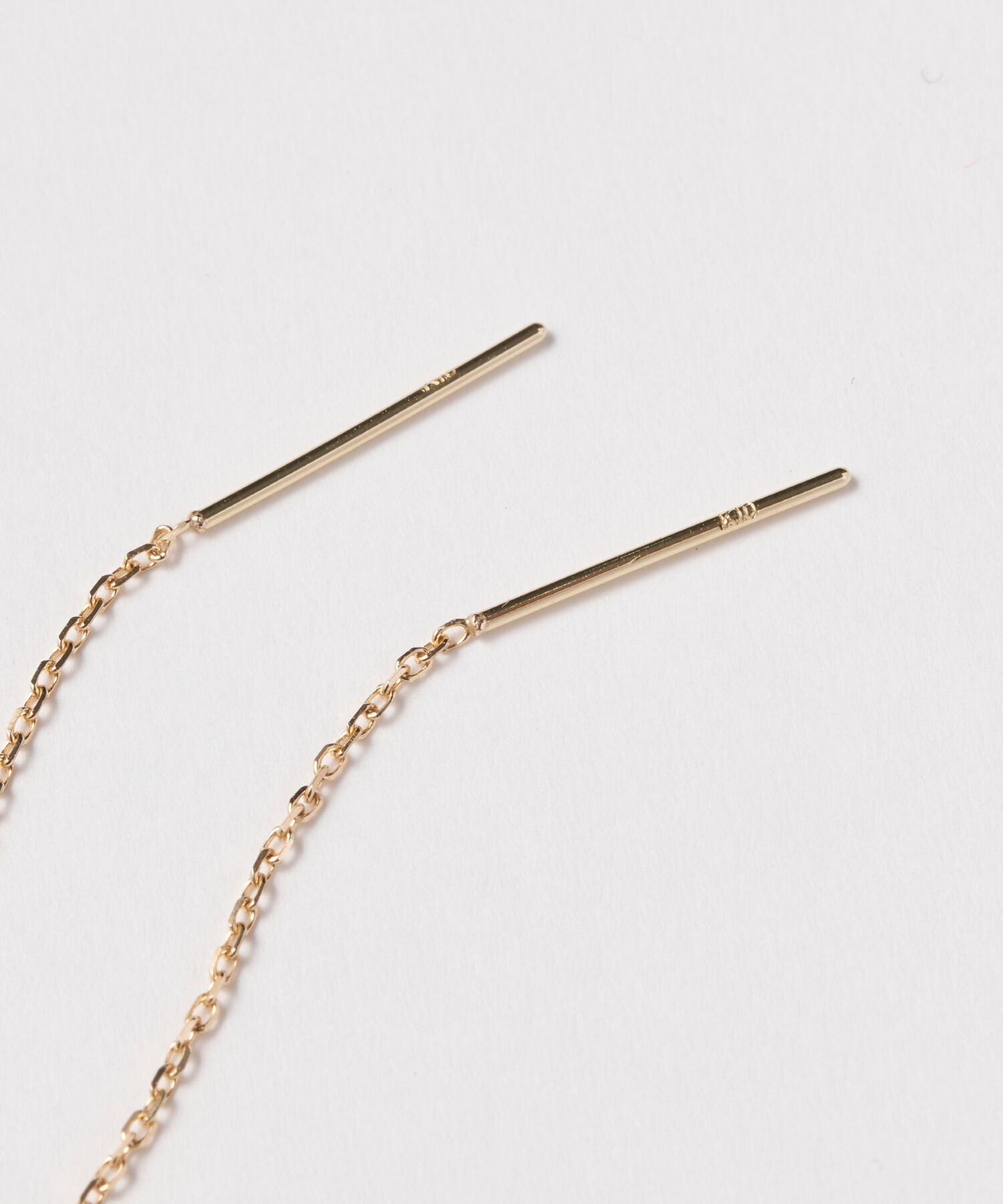 Phoebe「【K10】グリッターアメリカンチェーンピアス/BOX付き」|ピアス|