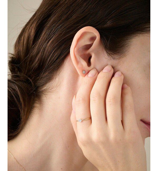 ete「K10 ブリリアント ダイヤモンド ピアス」|ピアス|