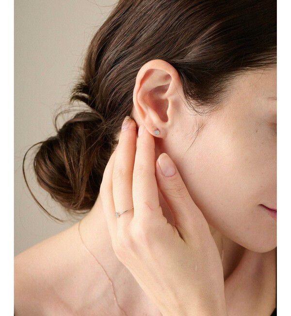 ete「K10 ブリリアント ダイヤモンド ピアス」|ピアス|