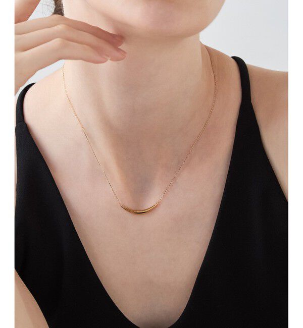 ete「[ONLINE Limited] クレセントムーン ネックレス」|ネックレス|