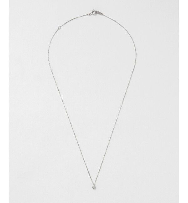 Jouete「K10WG ダイヤモンド ネックレス」|ネックレス|