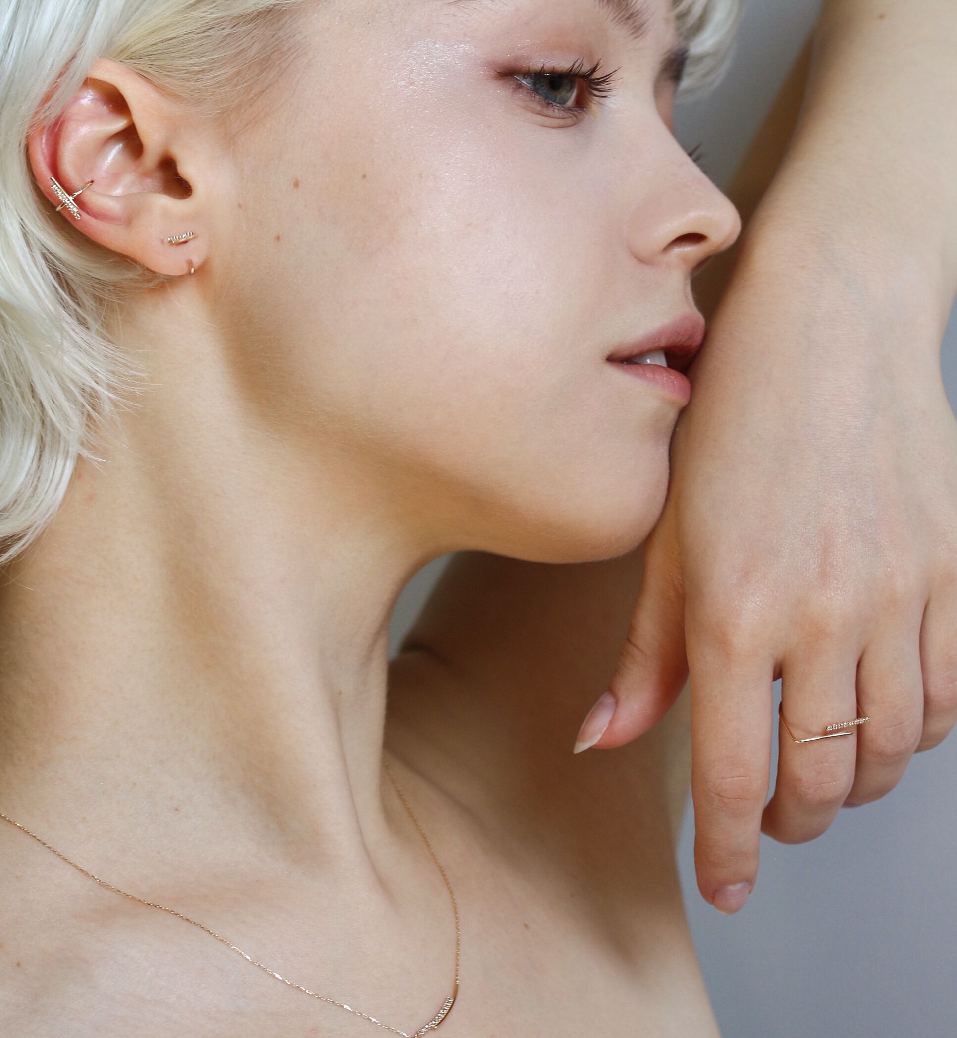  「ダイヤモンド  リング| K10YG 〈レイヨン〉〈世界最小〉」|リング|