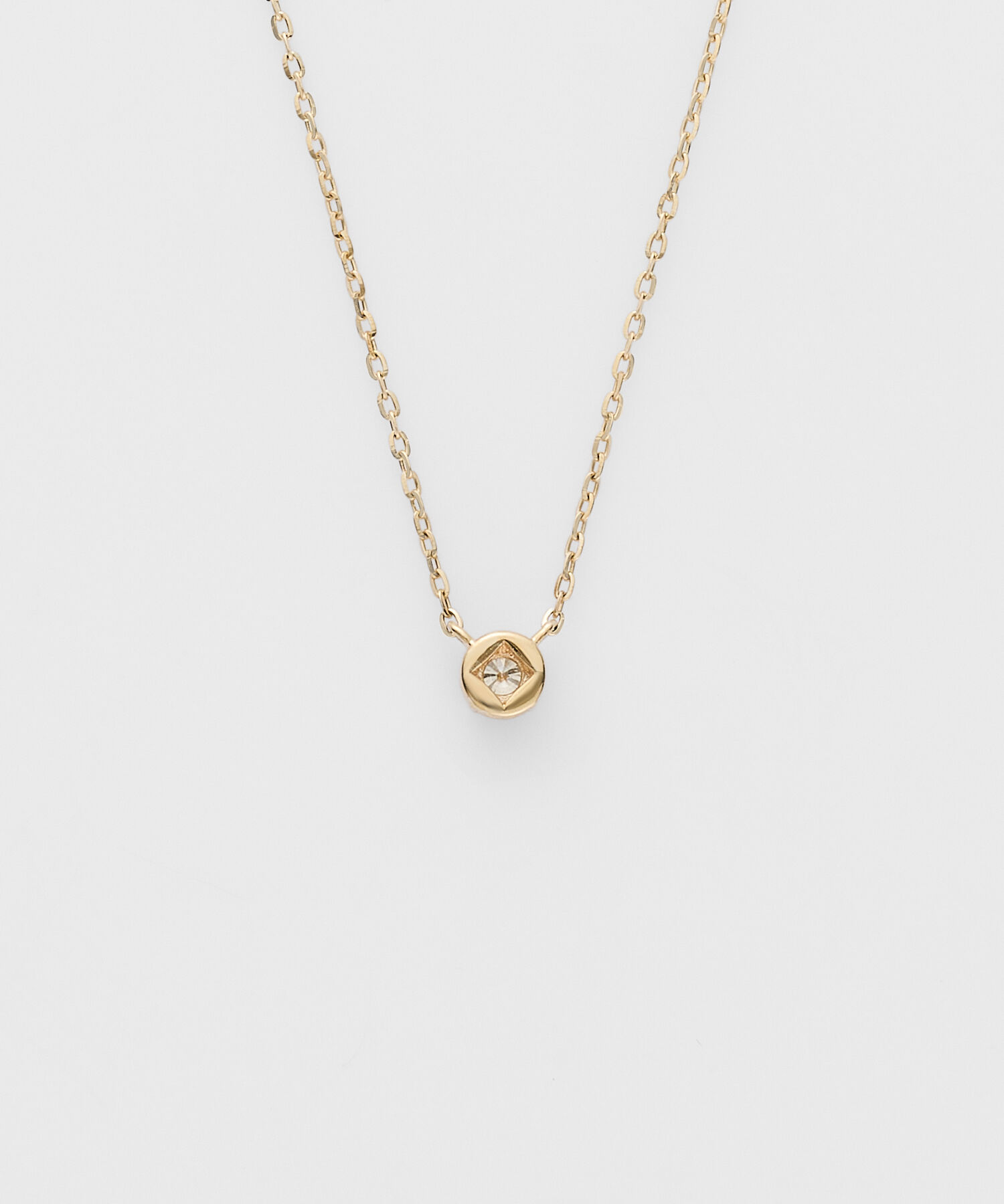 agete「K10ダイヤモンドネックレス（0.03ct）」|ネックレス|